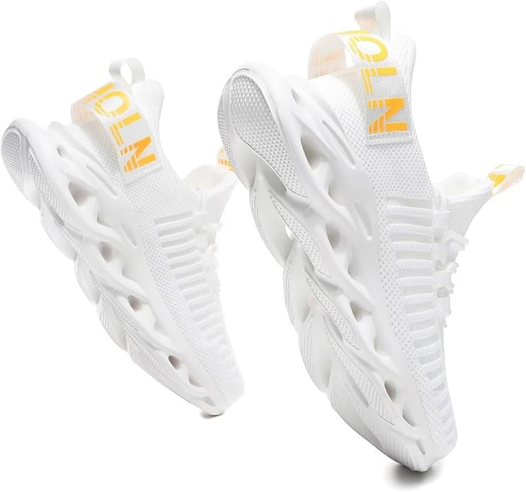 GSLMOLN Men's Slip on Breathable Walking Shoes