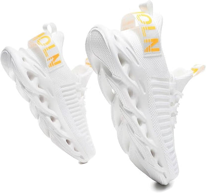 GSLMOLN Men's Slip on Breathable Walking Shoes