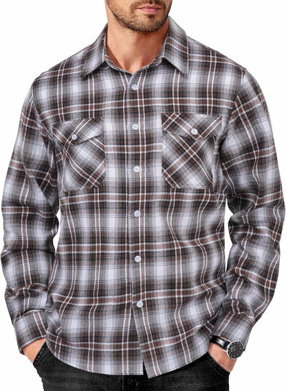 Cotton Shirt Cowboy Work Shirts with Pockets
