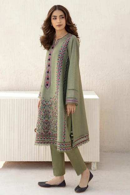 Winter khaddar 3pc Embroidered Winter Suit