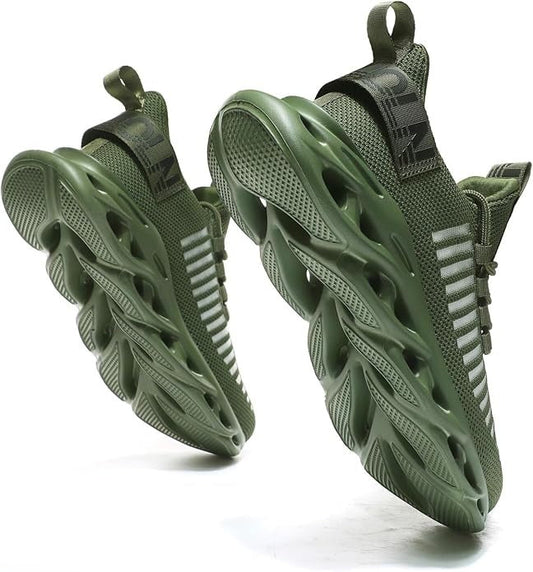 GSLMOLN Men's Slip on Breathable Walking Shoes